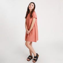 Load image into Gallery viewer, Clara Short Dress - Peach