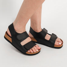 Load image into Gallery viewer, EVL Women's Closed Back Sandals - Black