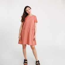 Load image into Gallery viewer, Clara Short Dress - Peach
