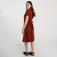 Load image into Gallery viewer, Ava Button Down String Dress - Dark Brown