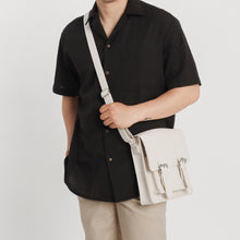 Load image into Gallery viewer, EVL Square Satchel Bag - Ivory