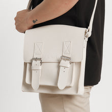 Load image into Gallery viewer, EVL Square Satchel Bag - Ivory