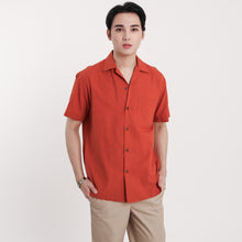 Load image into Gallery viewer, Cuban Linen Polo - Rust