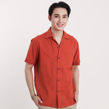 Load image into Gallery viewer, Cuban Linen Polo - Rust