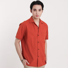 Load image into Gallery viewer, Cuban Linen Polo - Rust
