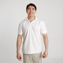 Load image into Gallery viewer, Waffle Ease Polo Shirt - White