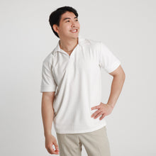 Load image into Gallery viewer, Waffle Ease Polo Shirt - White