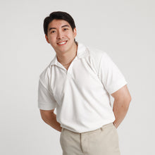 Load image into Gallery viewer, Waffle Ease Polo Shirt - White
