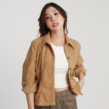 Load image into Gallery viewer, Tailored Corduroy Jacket - Khaki