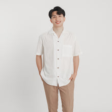 Load image into Gallery viewer, Cuban Linen Polo - White