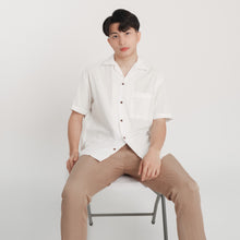 Load image into Gallery viewer, Cuban Linen Polo - White