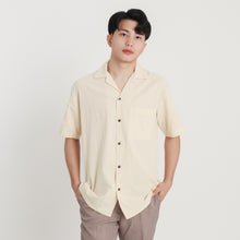 Load image into Gallery viewer, Cuban Linen Polo - Cream