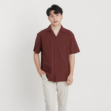 Load image into Gallery viewer, Cuban Linen Polo - Dark Brown