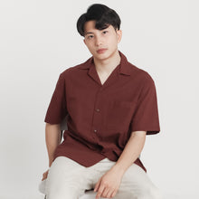 Load image into Gallery viewer, Cuban Linen Polo - Dark Brown