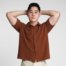 Load image into Gallery viewer, Ultra Boxy Cropped Polo - Victor (Dark Brown)
