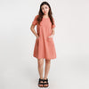 Clara Short Dress - Peach