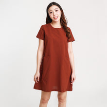 Load image into Gallery viewer, Clara Short Dress - Dark Brown
