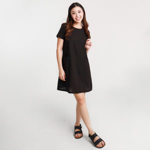 Clara Short Dress - Black