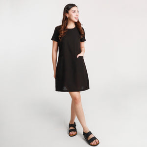 Clara Short Dress - Black