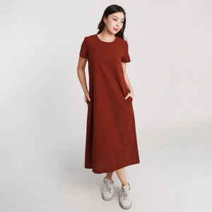 Rebeca Long Dress - Dark Brown