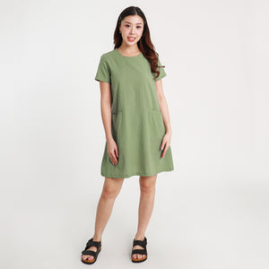 Clara Short Dress - Green