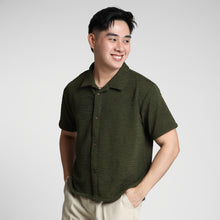 Load image into Gallery viewer, Ultra Boxy Cropped Polo - Victor (Army Green)
