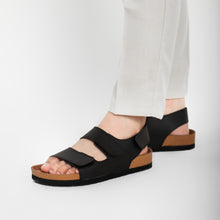 Load image into Gallery viewer, EVL Men&#39;s Closed Back Sandals - Black
