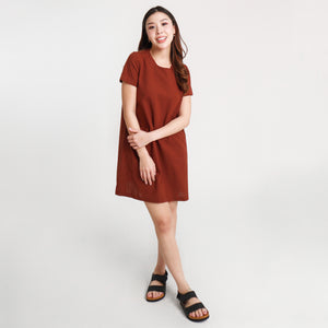 Clara Short Dress - Dark Brown