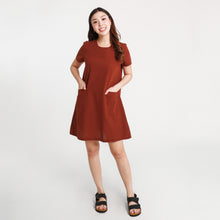 Load image into Gallery viewer, Clara Short Dress - Dark Brown
