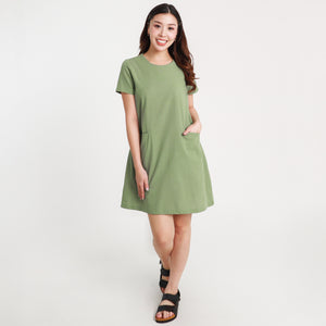 Clara Short Dress - Green