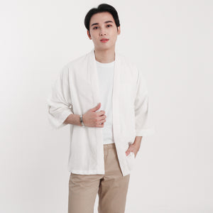 Ultra Linen Kimono - White