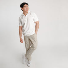 Load image into Gallery viewer, Waffle Ease Polo Shirt - White
