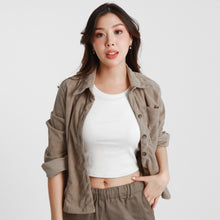 Load image into Gallery viewer, Tailored Corduroy Jacket - Taupe
