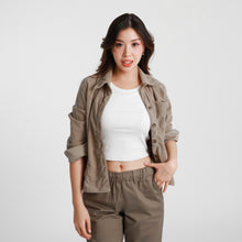 Load image into Gallery viewer, Tailored Corduroy Jacket - Taupe
