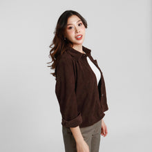 Load image into Gallery viewer, Tailored Corduroy Jacket - Brown
