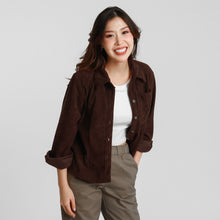 Load image into Gallery viewer, Tailored Corduroy Jacket - Brown
