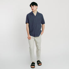 Load image into Gallery viewer, Cuban Linen Polo - Navy Blue
