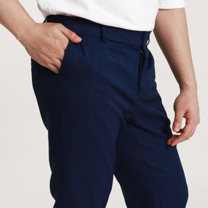 Urban Light Ankle Pants  - Navy Blue