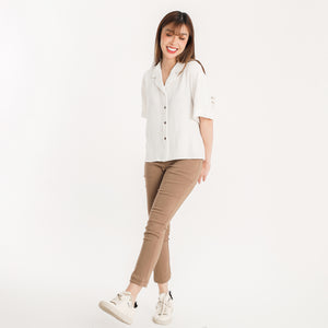 Women's Premium Polo - White
