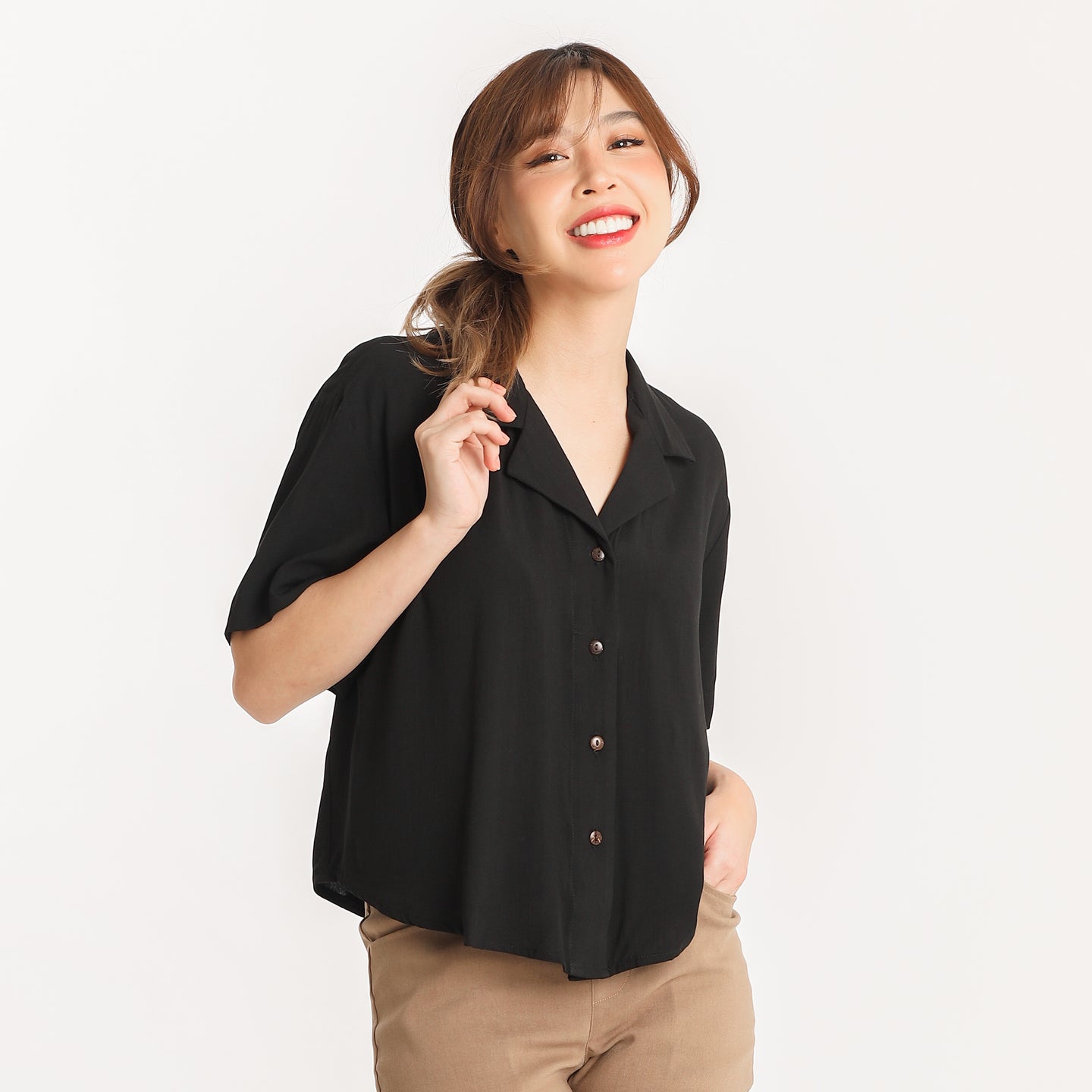 Women's Premium Polo - Black