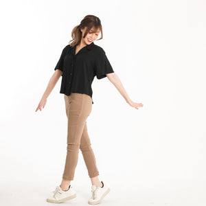 Women's Stretchable Leggings Pants - Khaki