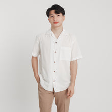 Load image into Gallery viewer, Cuban Linen Polo - White
