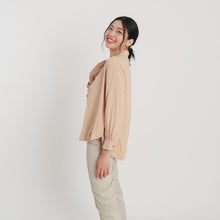 Load image into Gallery viewer, Soft Long Sleeves Blouse - Mocha
