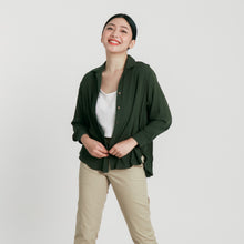 Load image into Gallery viewer, Soft Long Sleeves Blouse - Army Green
