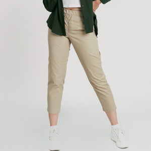 Relaxed Ankle Pants - Mocha