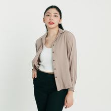 Load image into Gallery viewer, Soft Long Sleeves Blouse - Taupe
