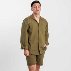 Ultra Linen Long Sleeves - Army Green