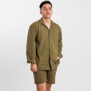 Ultra Linen Shorts - Army Green