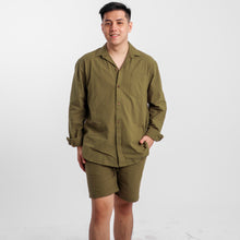 Load image into Gallery viewer, Ultra Linen Long Sleeves - Army Green

