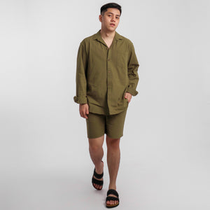 Ultra Linen Long Sleeves - Army Green
